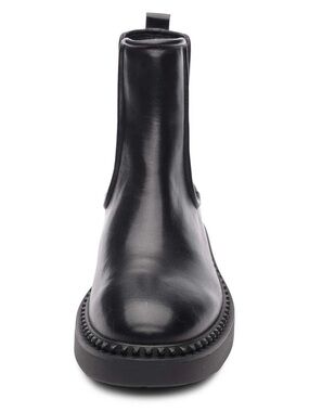 Classic Black Leather Chelsea Boot for women